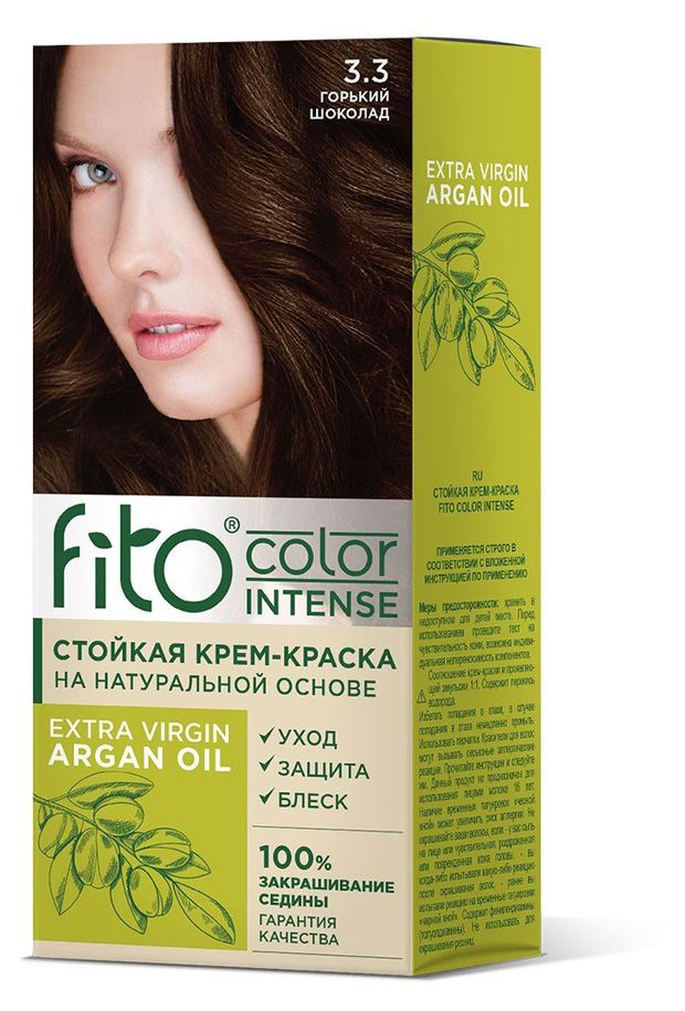 Крем-краска для волос Фитокосметик Fito Color Intense тон 33 Горький шоколад 115 мл 124₽