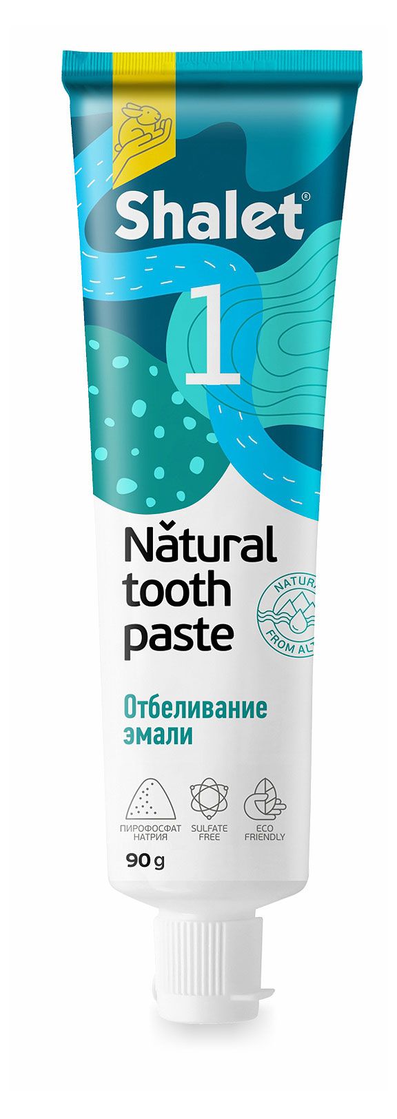 Зубная паста Shalet отбеливающая, 90 г