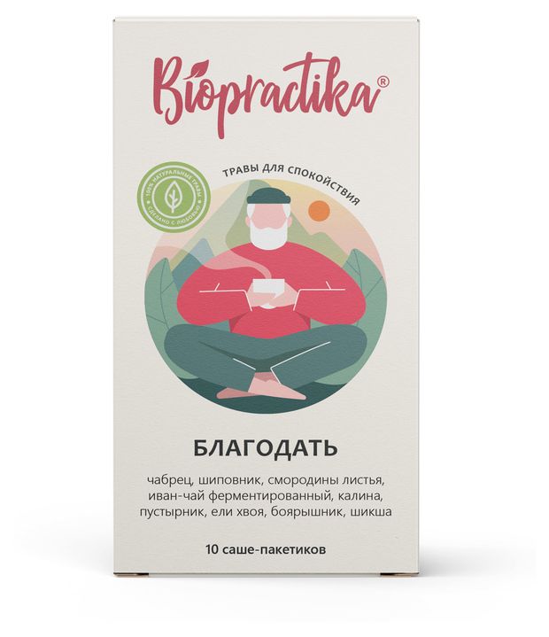 Чай травяной Biopractika Благодать 40 г 179₽