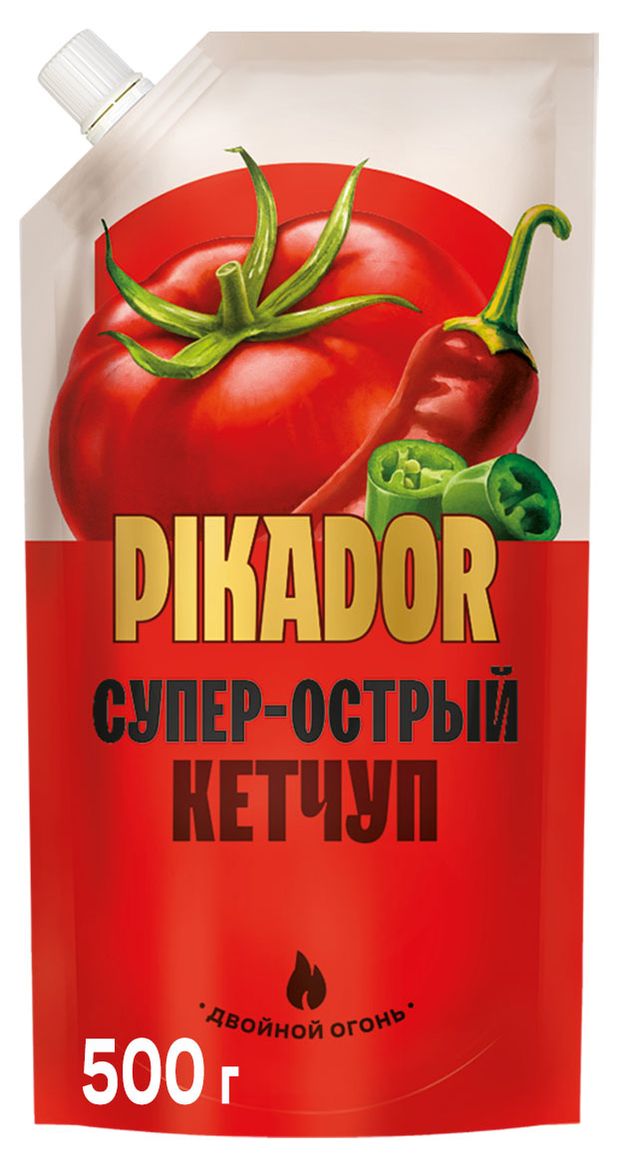 Кетчуп томатный Pikador Супер-острый, 500 г