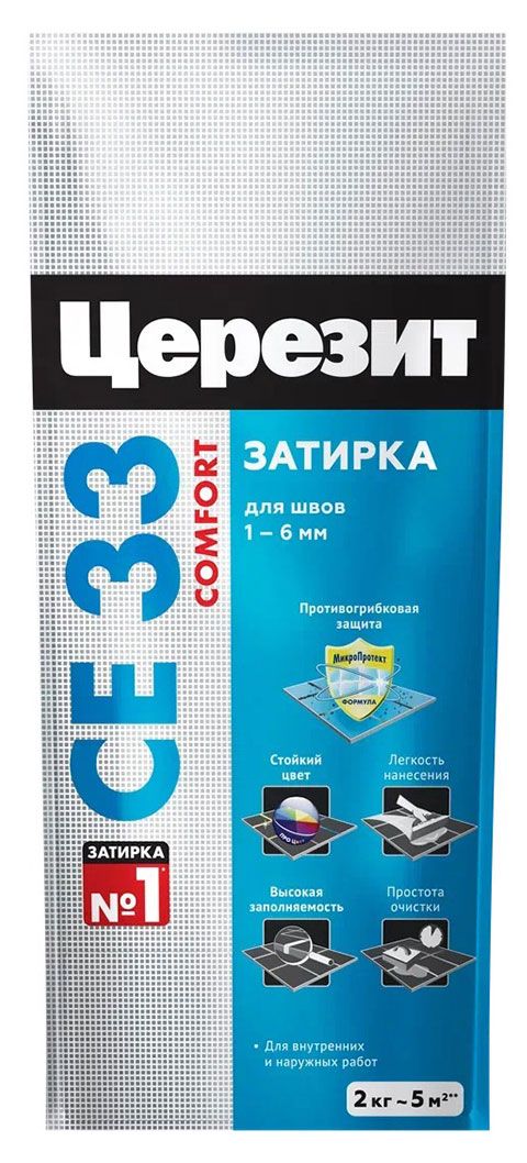 Затирка для швов Ceresit 01 белая, 2 кг