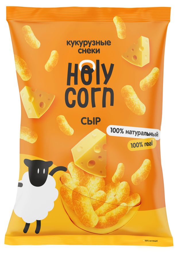 Кукурузные снеки Holy Corn Сыр, 50 г