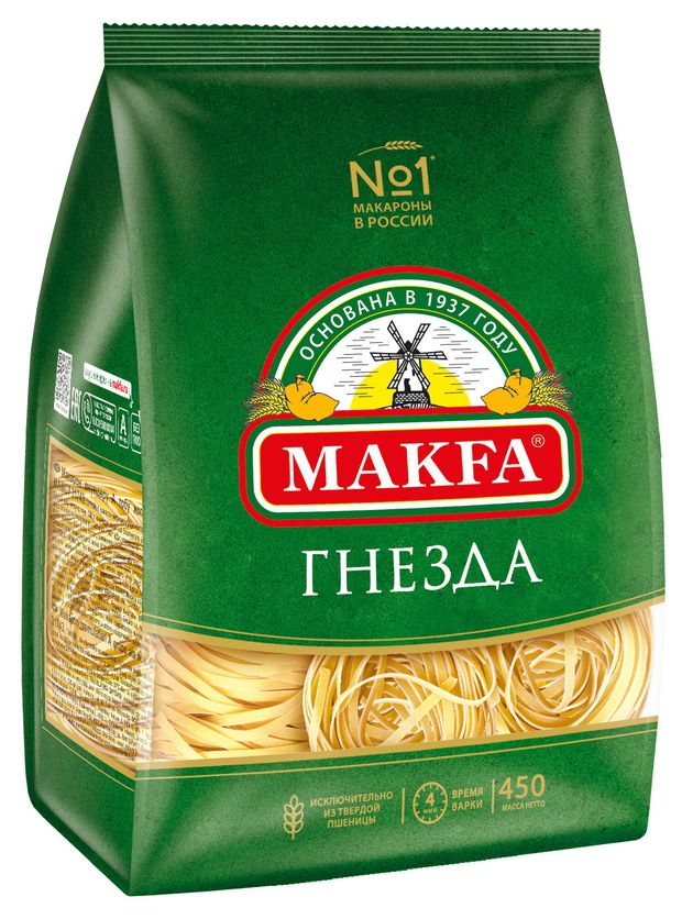 Макаронные изделия Makfa гнезда 450 г 149₽