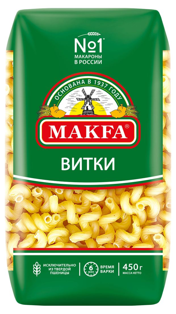 Макаронные изделия Makfa Витки пружинки 450 г 59₽