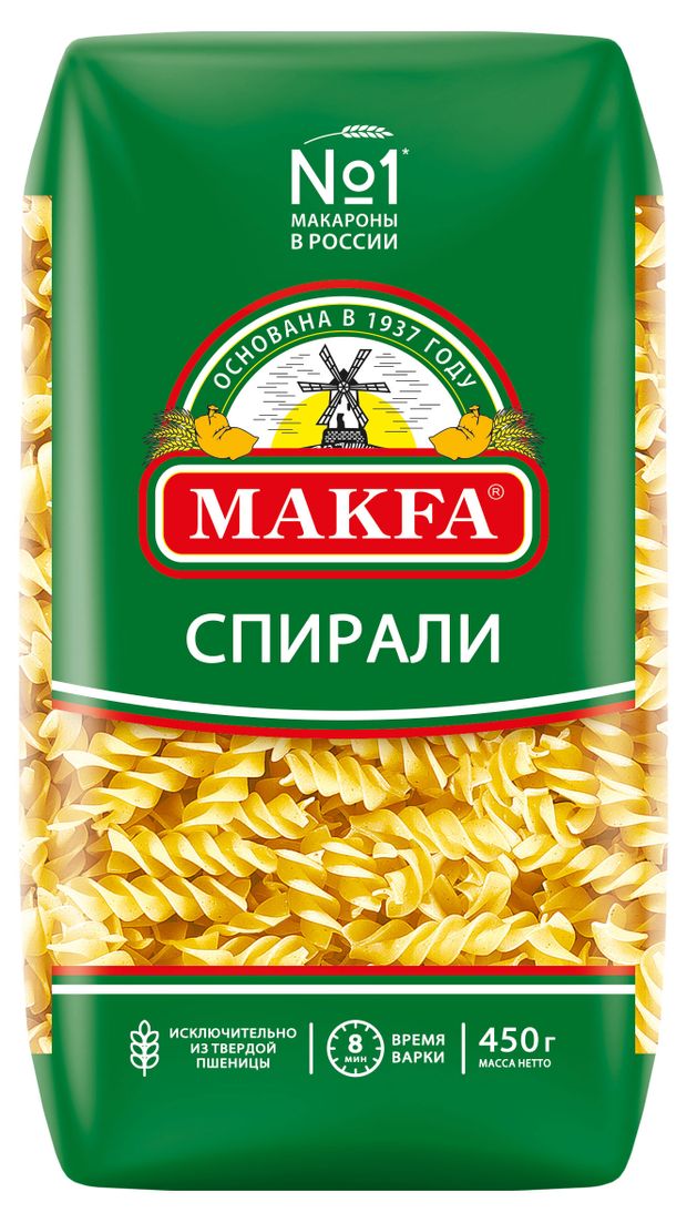 Макаронные изделия Makfa спирали, 450 г