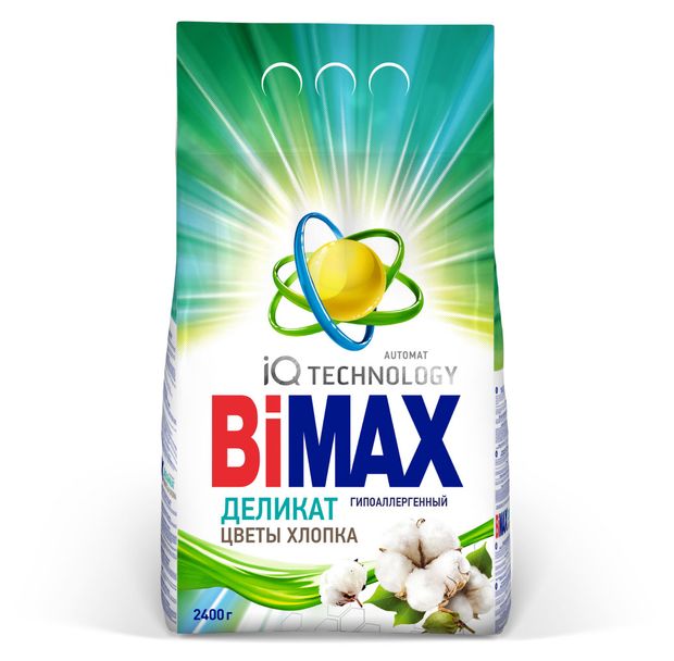 Стиральный порошок BiMax Цветы хлопка, 2,4 кг