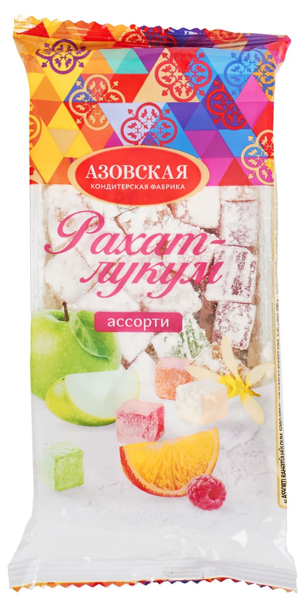 фото Рахат-лукум азовская кондитерская фабрика ассорти, 200 г