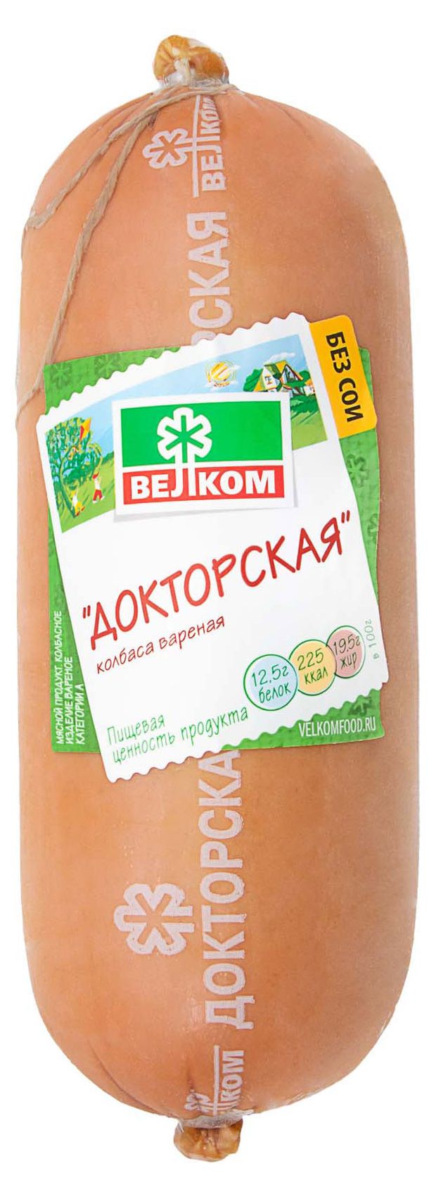 Колбаса вареная Велком Докторская, 620 г