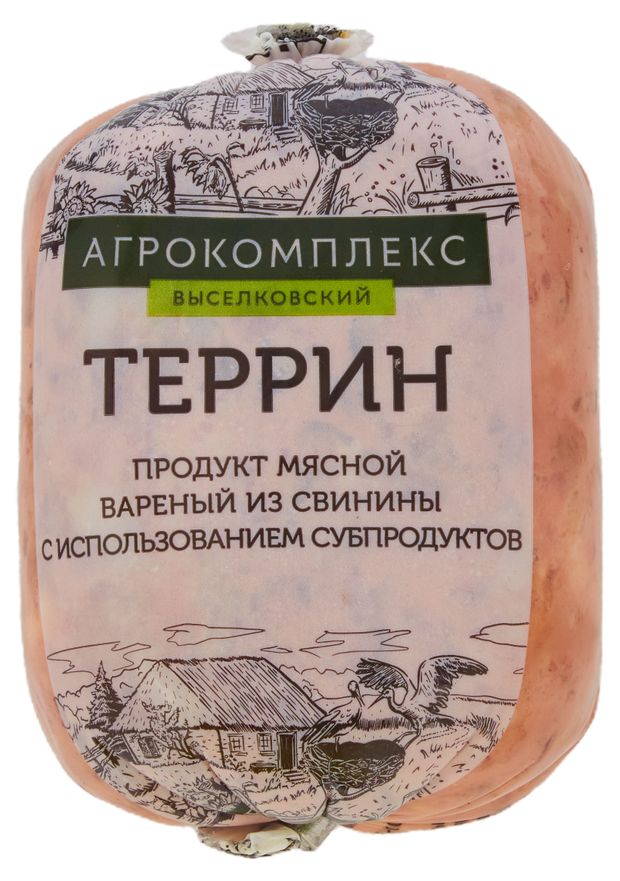 Продукт мясной Агрокомплекс Террин вареный из свинины 400 г 164₽