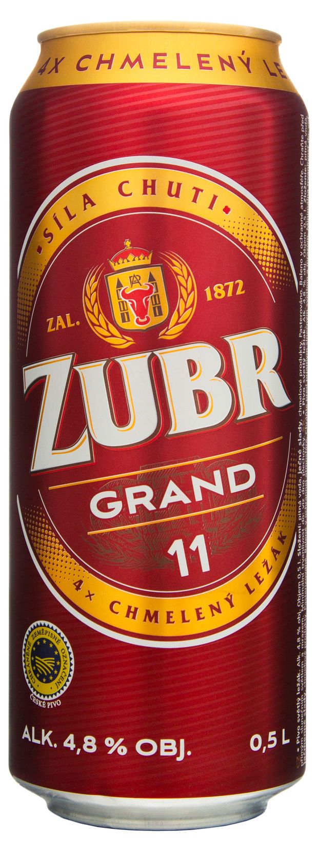 Пиво светлое Zubr Grand 4,8%, 0,5 л