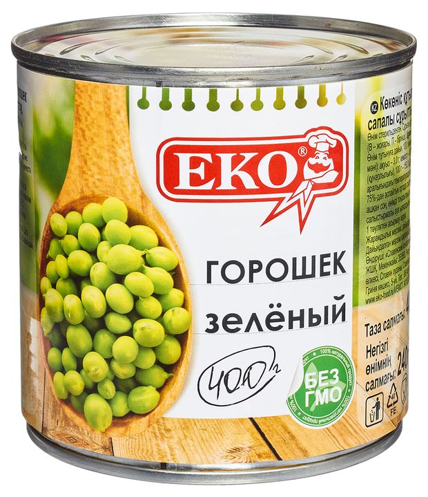 Горошек зеленый Еко, 400 г