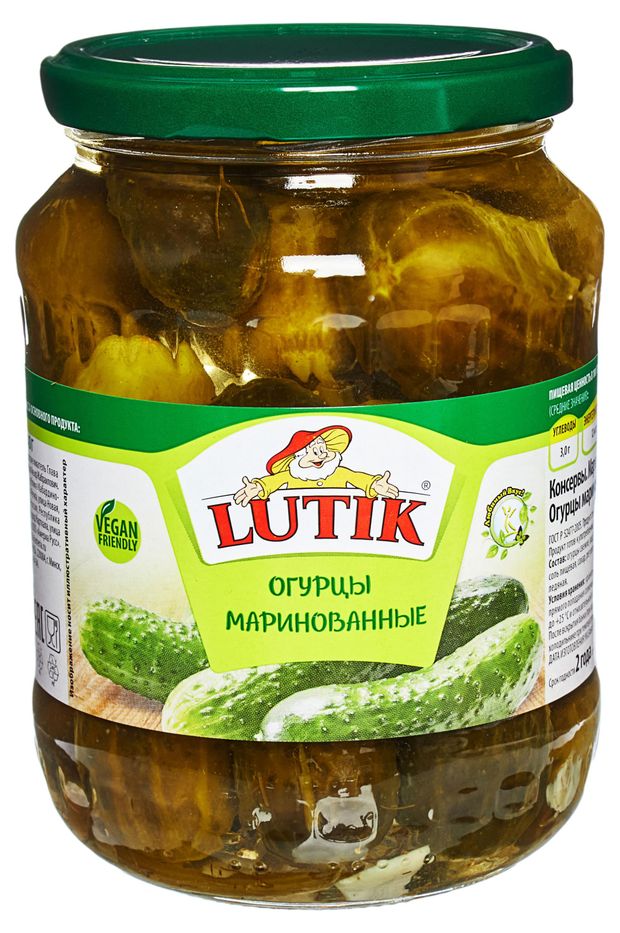 Огурцы LUTIK маринованные по-берлински 720 мл 214₽