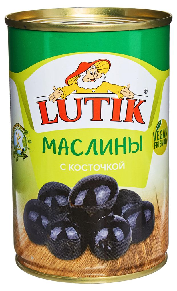 Маслины LUTIK с косточкой, 280 г