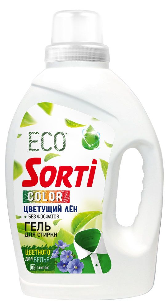 Гель для стирки Sorti Color Цветущий лен, 1,2 кг