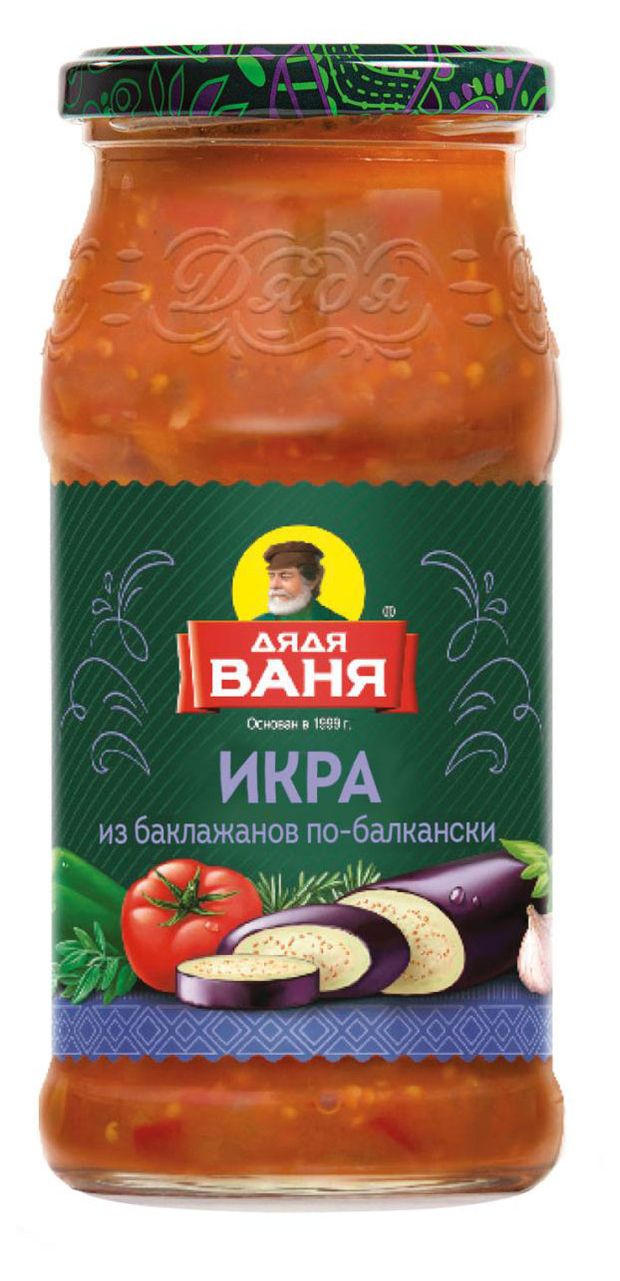 Икра баклажанная Дядя Ваня по-Балкански, 460 г