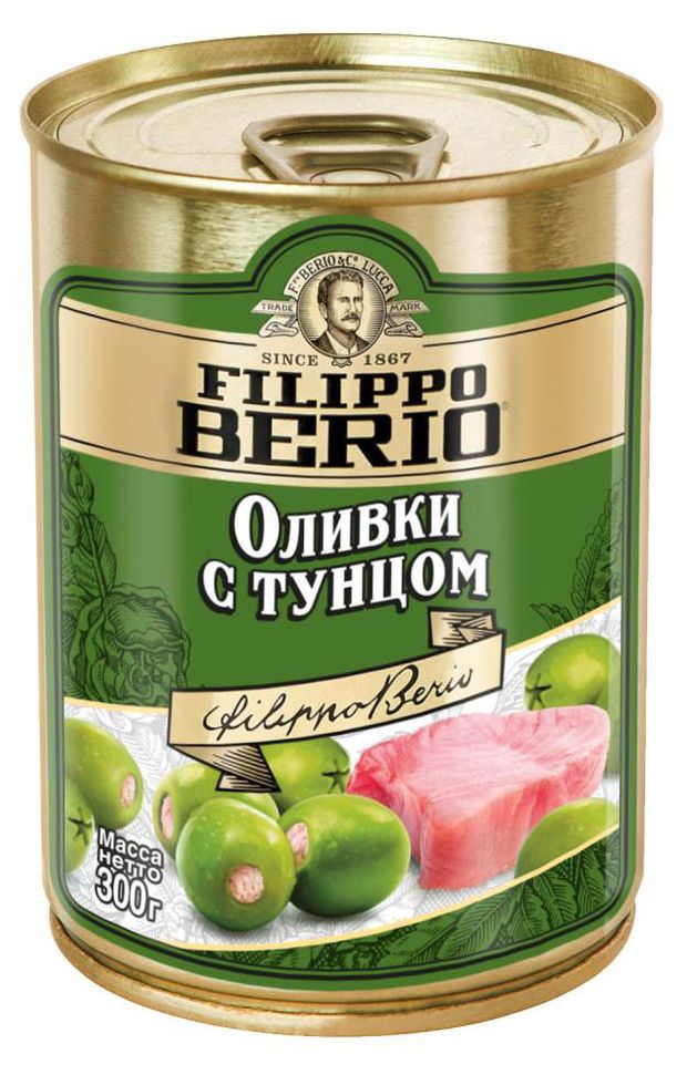 Оливки Filippo Berio с тунцом 300 г 239₽