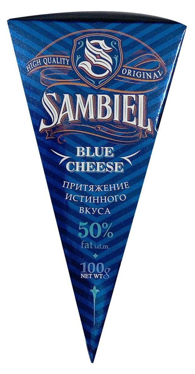 Сыр мягкий с голубой плесенью Sambiel 50% БЗМЖ, 100 г