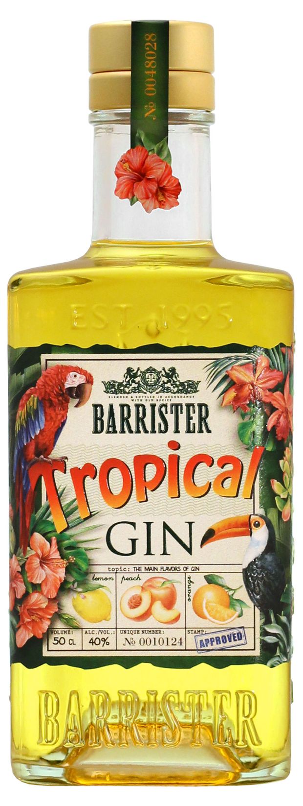 Джин Barrister Tropical Россия, 0,5 л