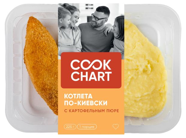 Котлета по-киевски Cook Chart с картофельным пюре, 225 г