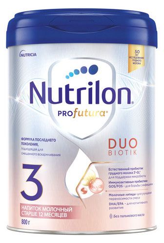 Напиток молочный Nutrilon Profutura DuoBiotik 3 с 12 мес 800 г 2579₽