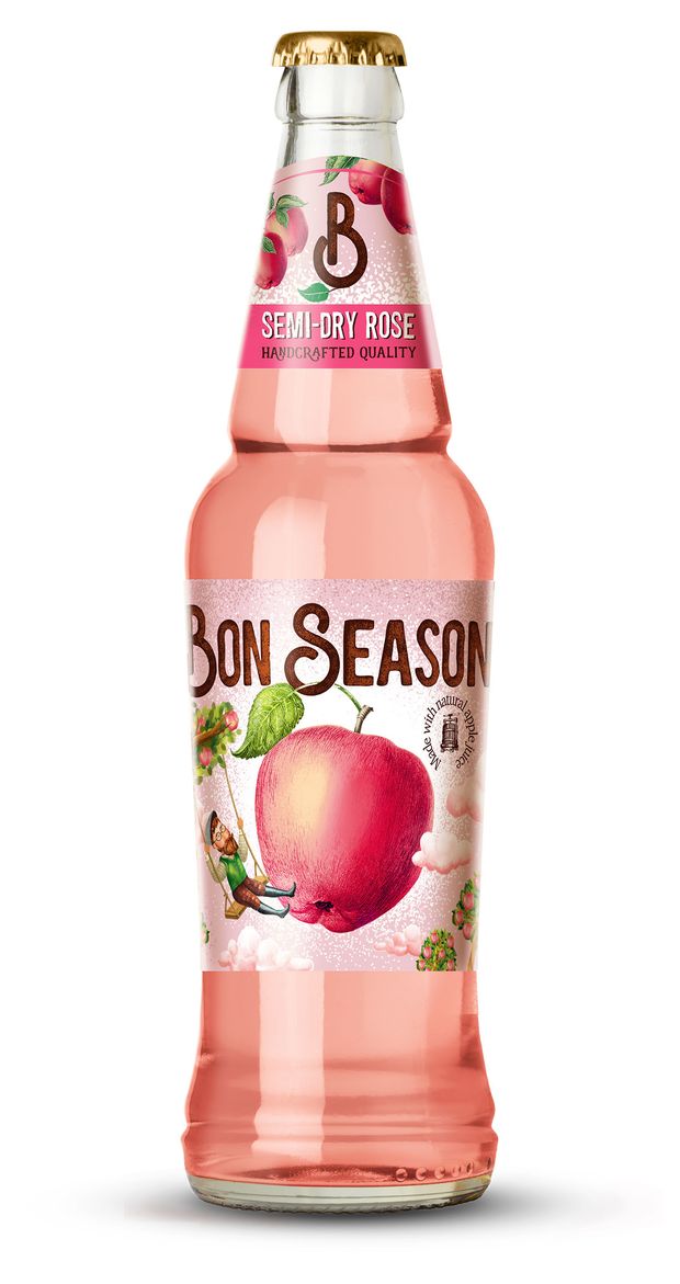 Сидр Bon Season Rose 5,7%, 400 мл