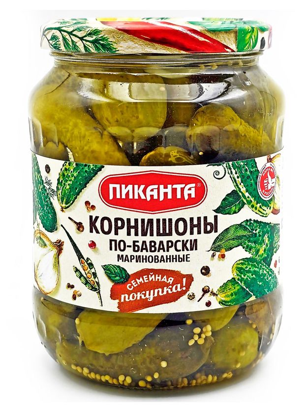 Корнишоны маринованные Пиканта По-Баварски, 700 г