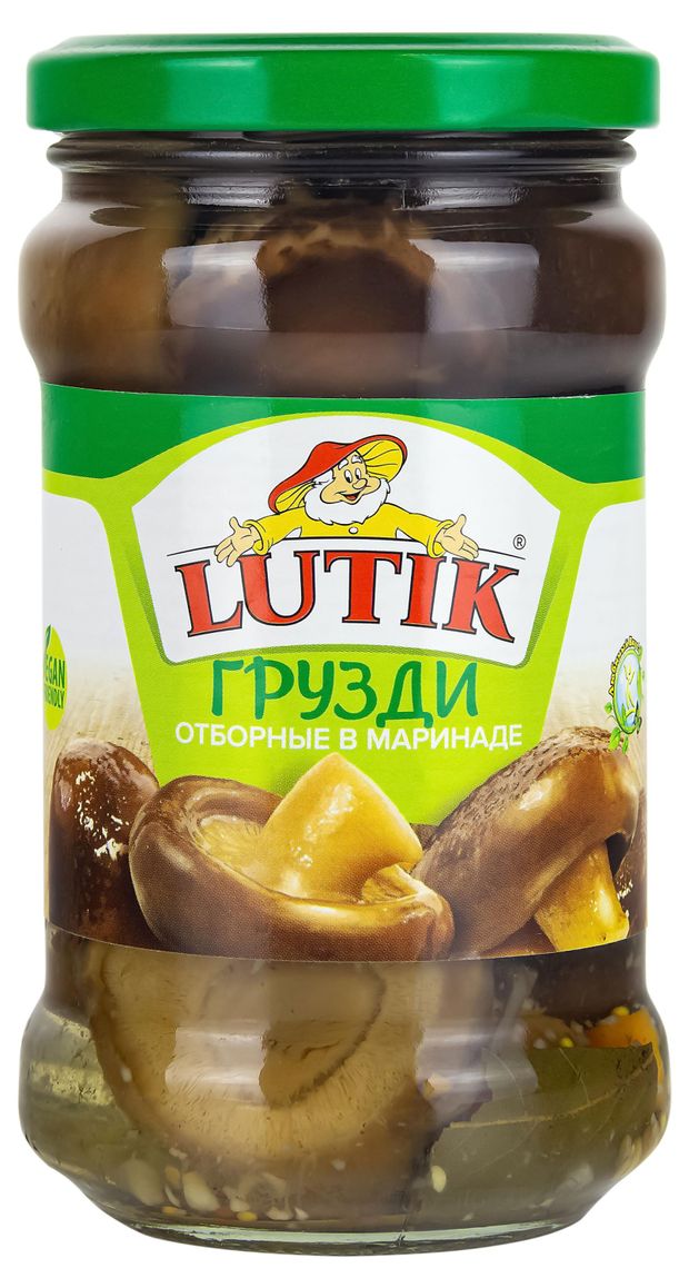 Грузди LUTIK отборные в маринаде 314 мл 134₽