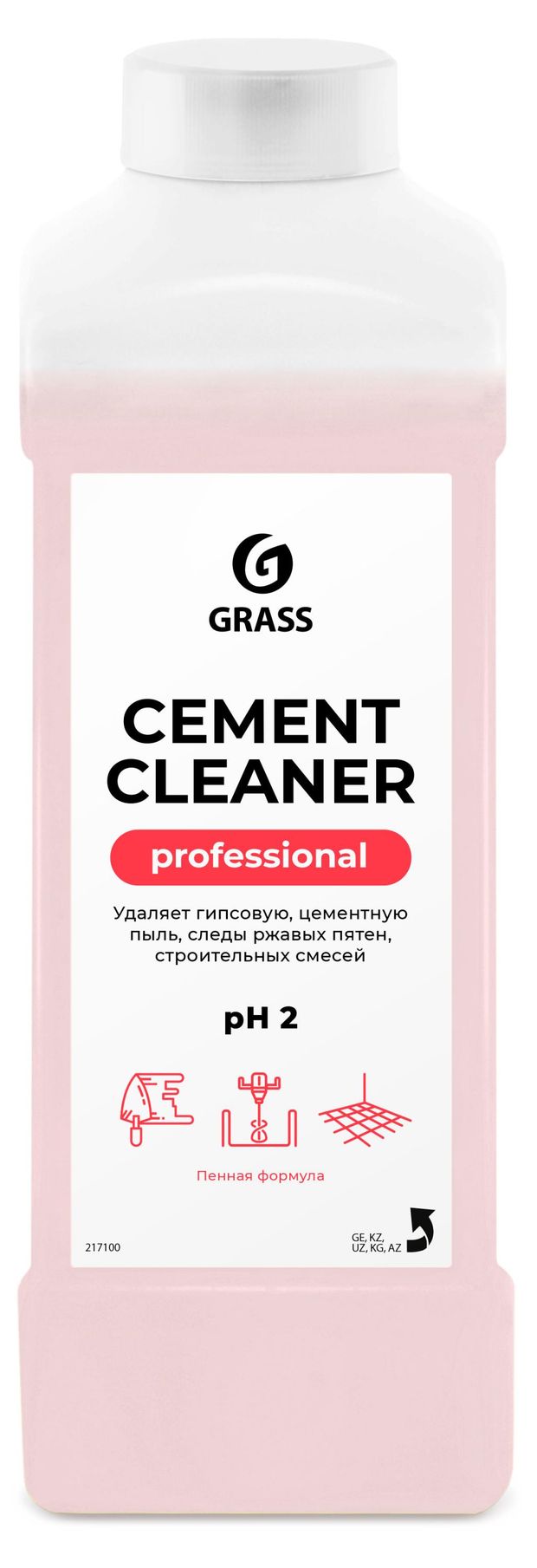 Очиститель после ремонта Grass Cement Cleaner, 1 л