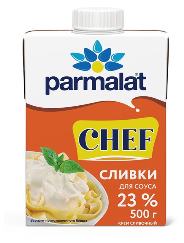 фото Сливки ультрапастеризованные parmalat edge 23% для соусов бзмж, 500 г