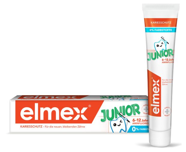 Зубная паста детская Elmex Junior 6-12 лет, 75 мл