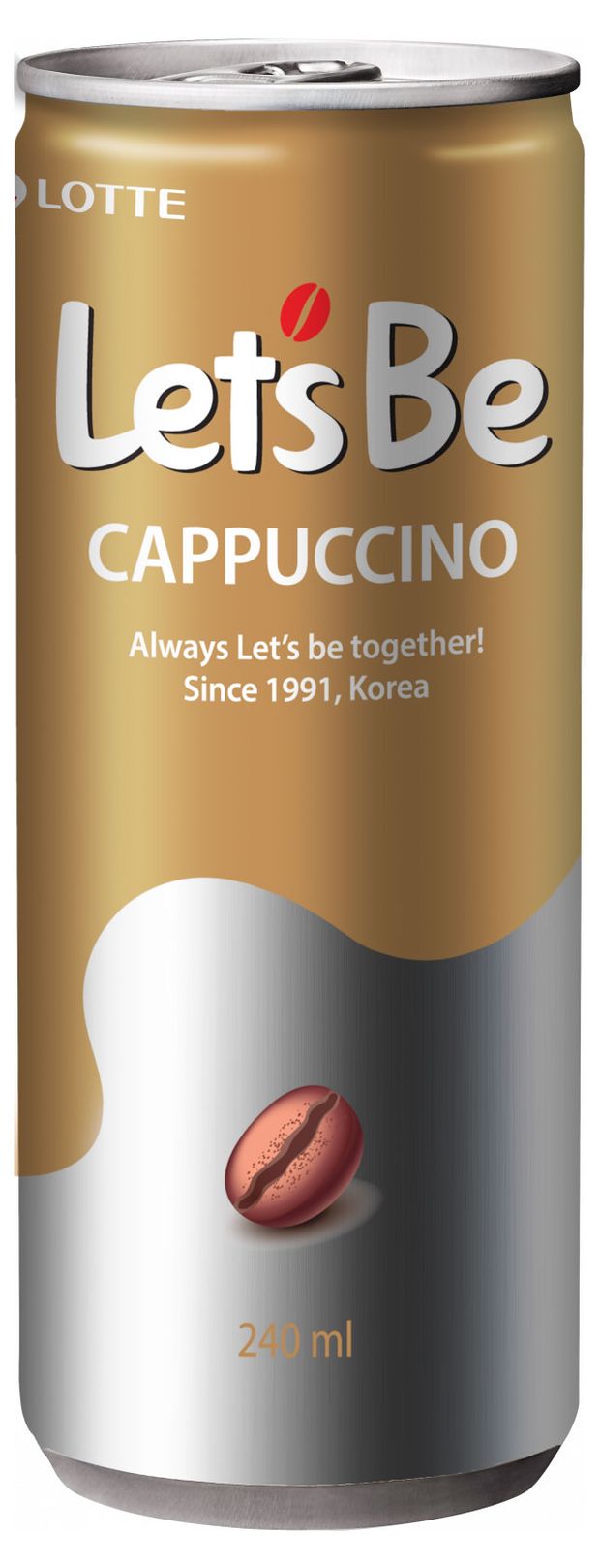 Напиток кофейный Lotte Let's Be Cappuccino, 240 мл