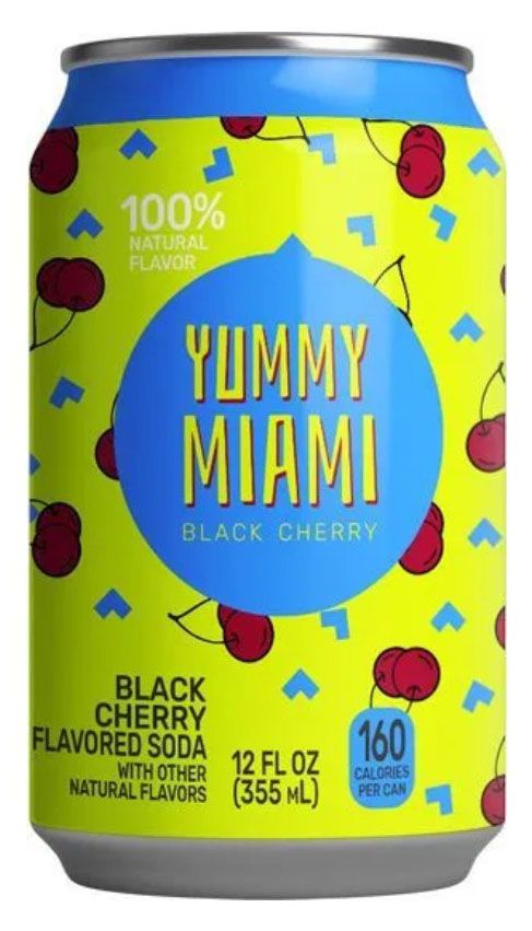 Напиток газированный Yummy Miami black cherry, 355 мл