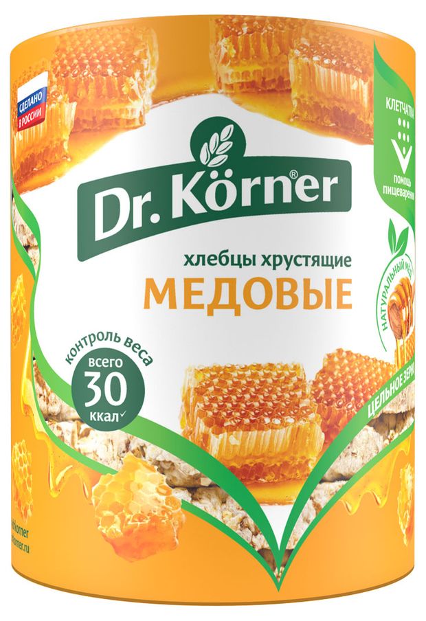 Хлебцы Dr Korner Медовый злаковый коктейль 100 г 74₽