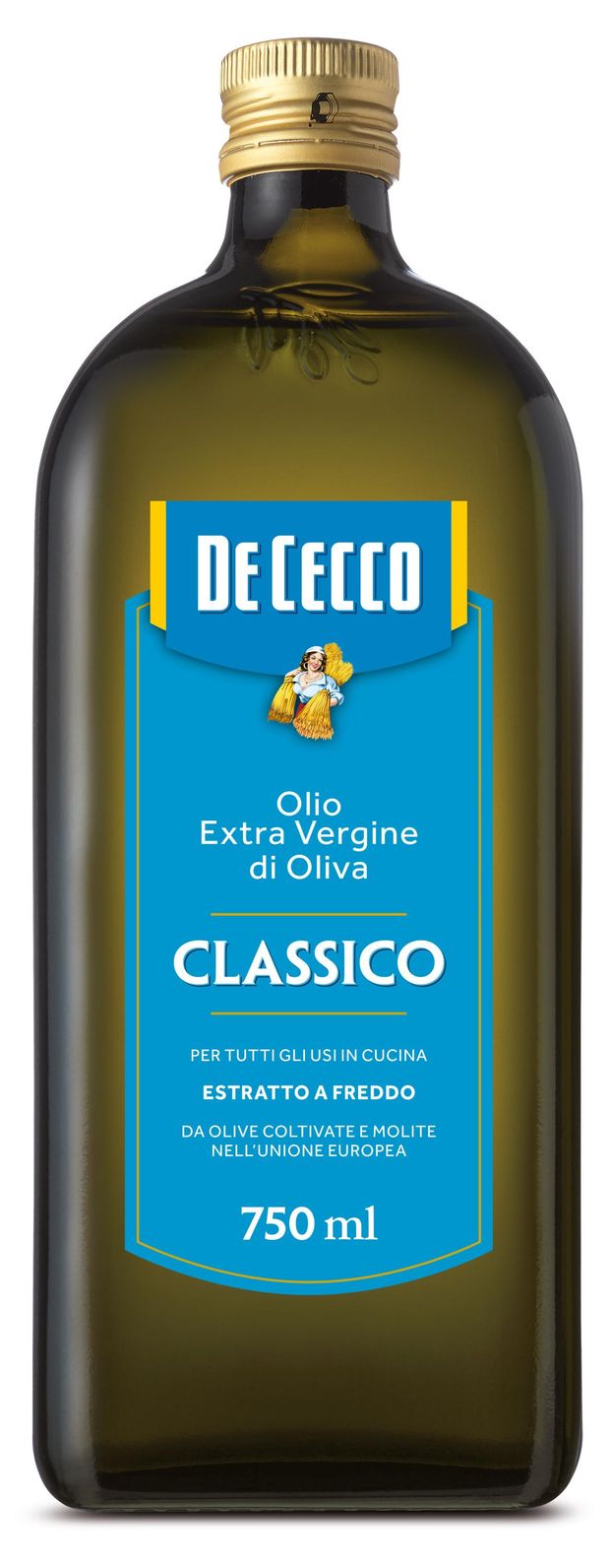 Масло оливковое De Cecco Classico нерафинированное, 750 мл