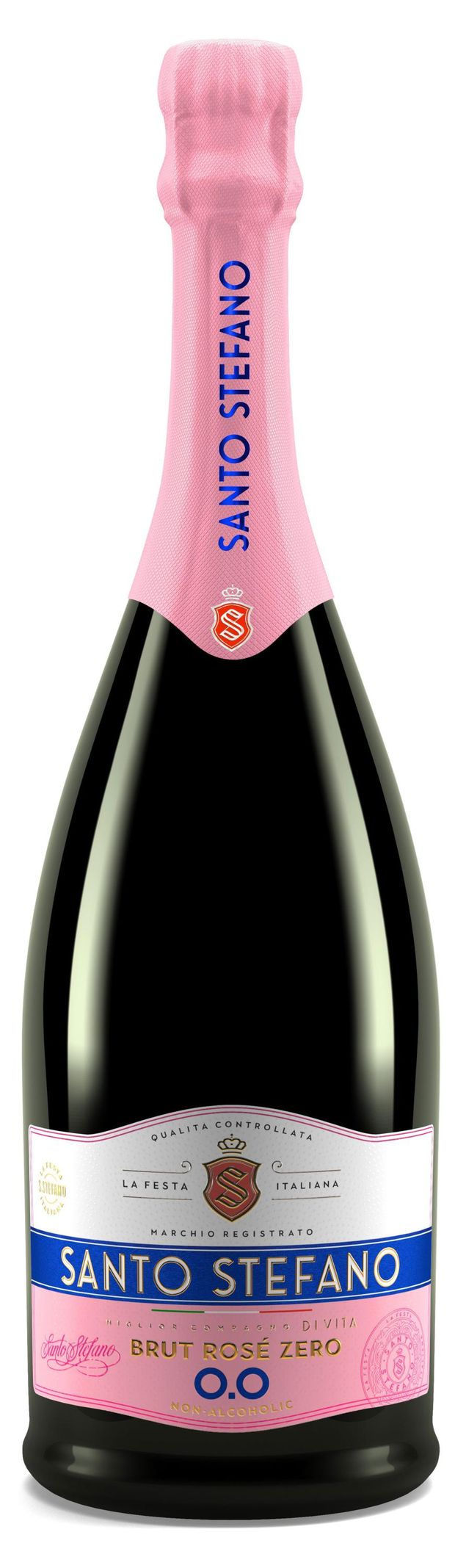 Напиток винный игристый Santo Stefano Brut Rose Россия, 0,75 л