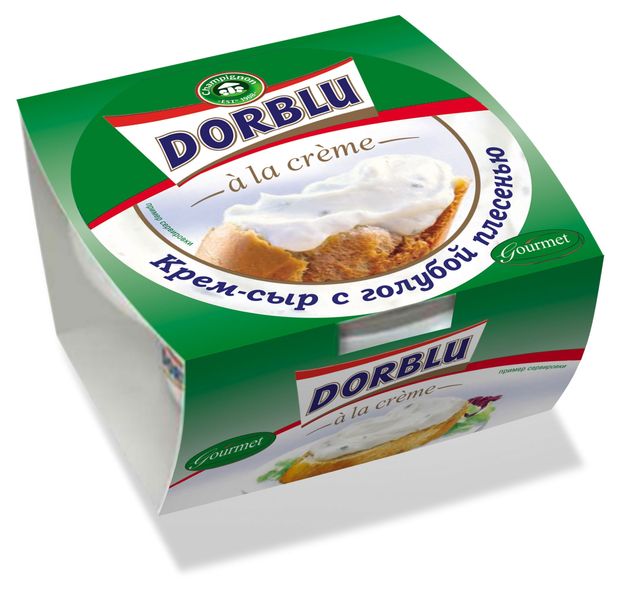 Крем-сыр мягкий с благородной голубой плесенью Дор Блю Dorblu 65% БЗМЖ, 80 г