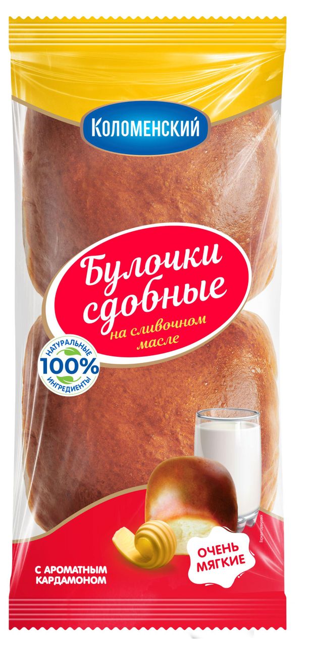 Булочки Коломенское сдобные с кардамоном 2х100 г 77₽