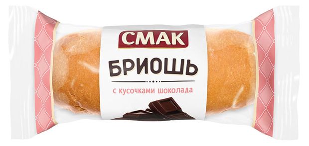 Бриошь Смак Французские улочки с кусочками шоколада, 30 г