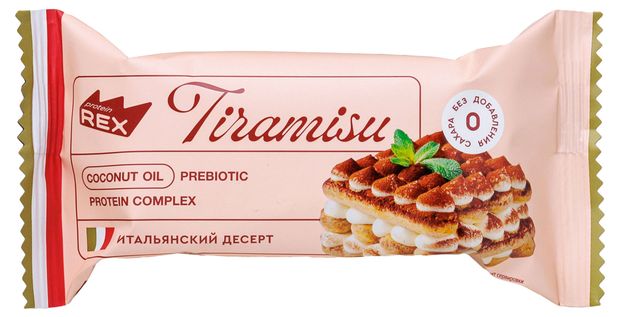 Пирожное протеиновое ProteinRex Тирамису 40 г 84₽