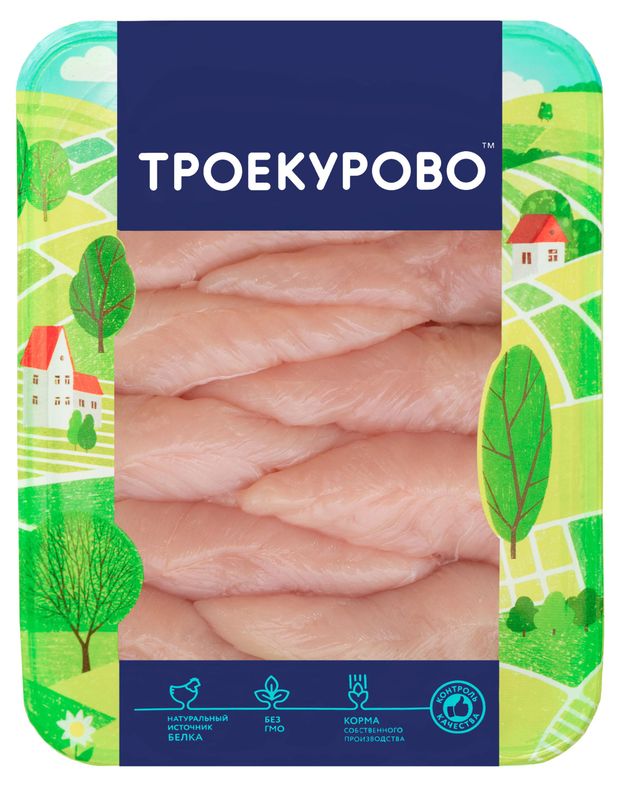 Филе цыпленка-бройлера Троекурово малое охлажденное, 450 г