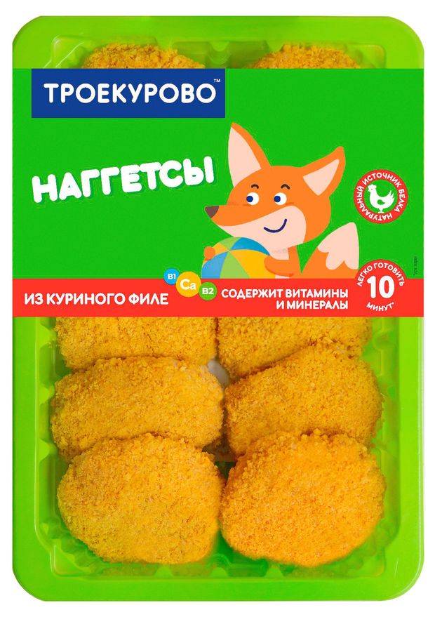 Наггетсы куриные Троекурово охлажденные, 350 г