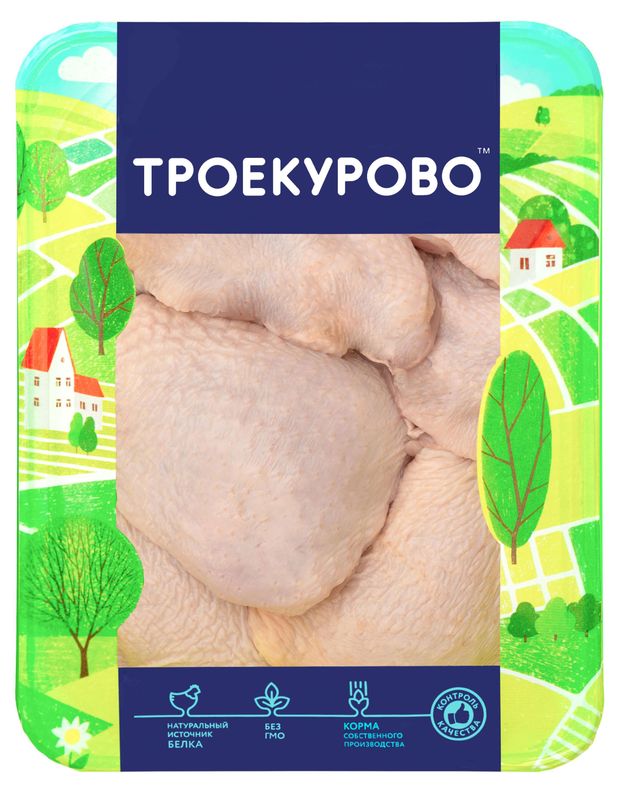 Бедро цыпленка-бройлера Троекурово охлажденное, 900 г