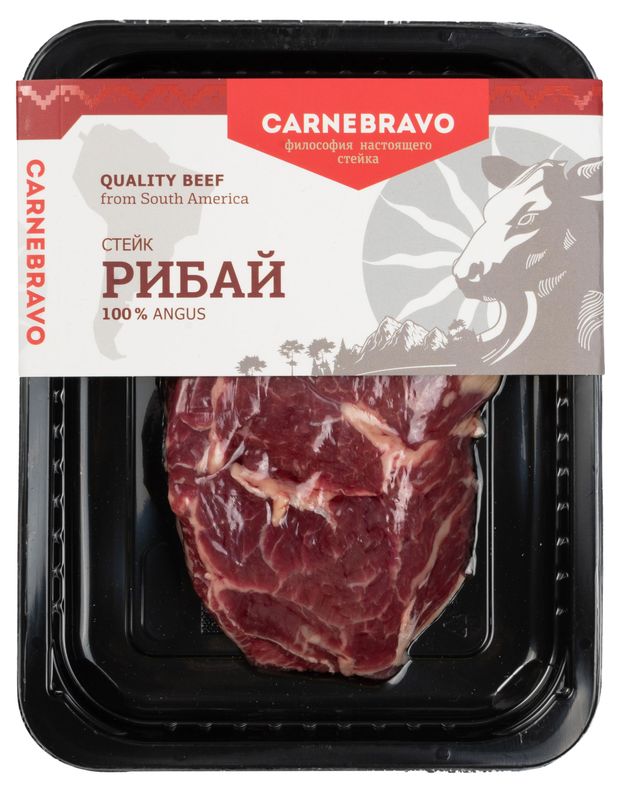 Стейк говяжий Carnebravo Рибай охлажденный 250 г 599₽