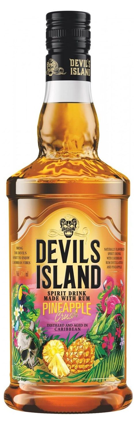 Ром Devil's Island Pineapple Crush с ромом и ананасом Россия, 0,5 л