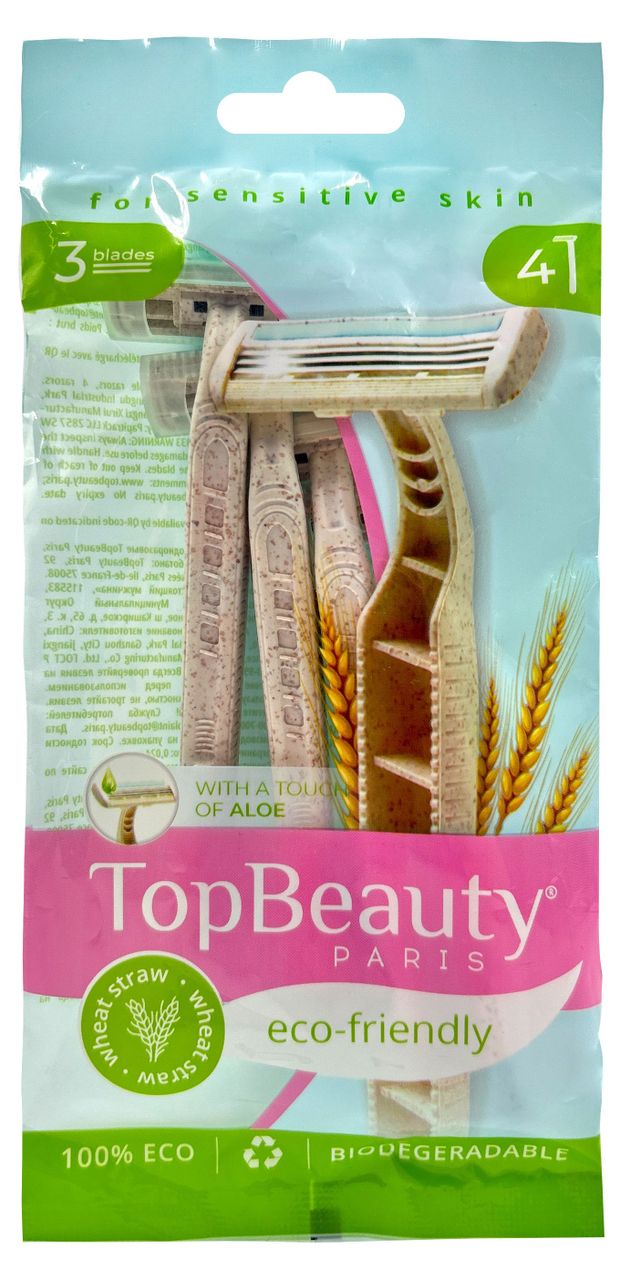 Бритвы женские одноразовые TopBeauty Paris, 4 шт