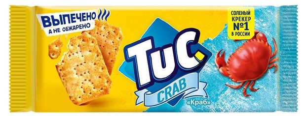 Крекеры соленые Tuc со вкусом краба 100 г 69₽