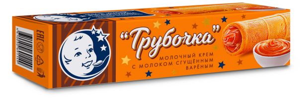 Трубочка вафельная ЗГДиОП им .В.П.Пастухова с вареной сгущенкой, 30 г