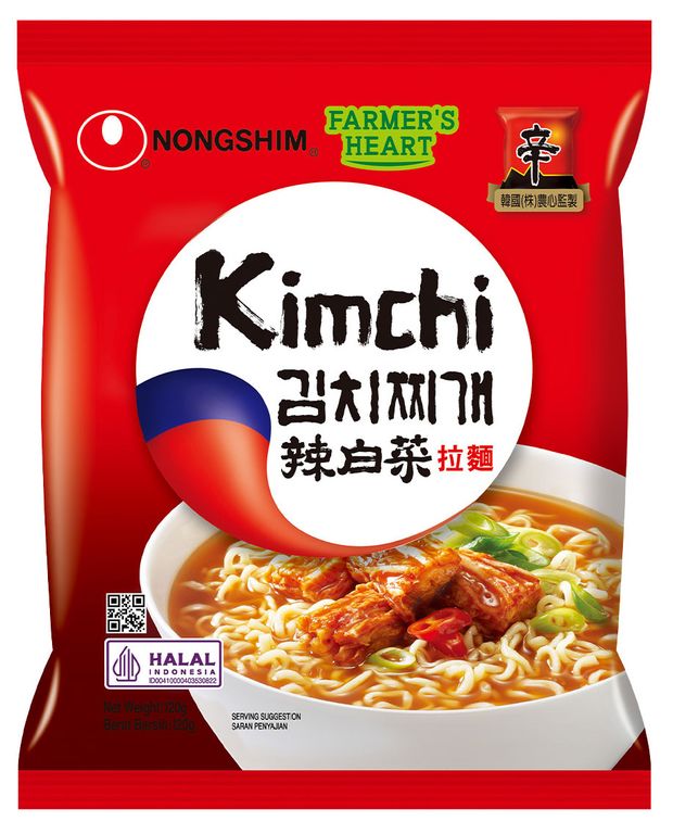 фото Лапша быстрого приготовления nongshim кимчи рамен, 120 г