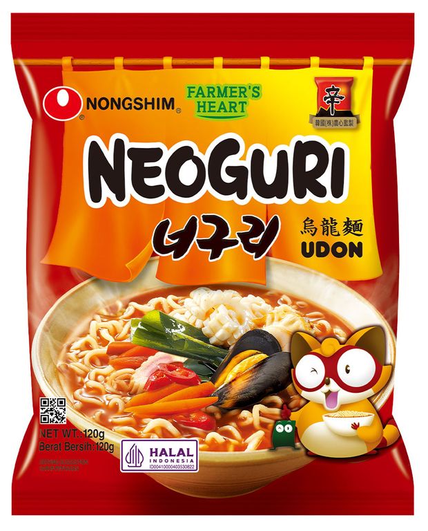 Лапша быстрого приготовления Nongshim Неогури с морепродуктами острая пачка 120 г 129₽