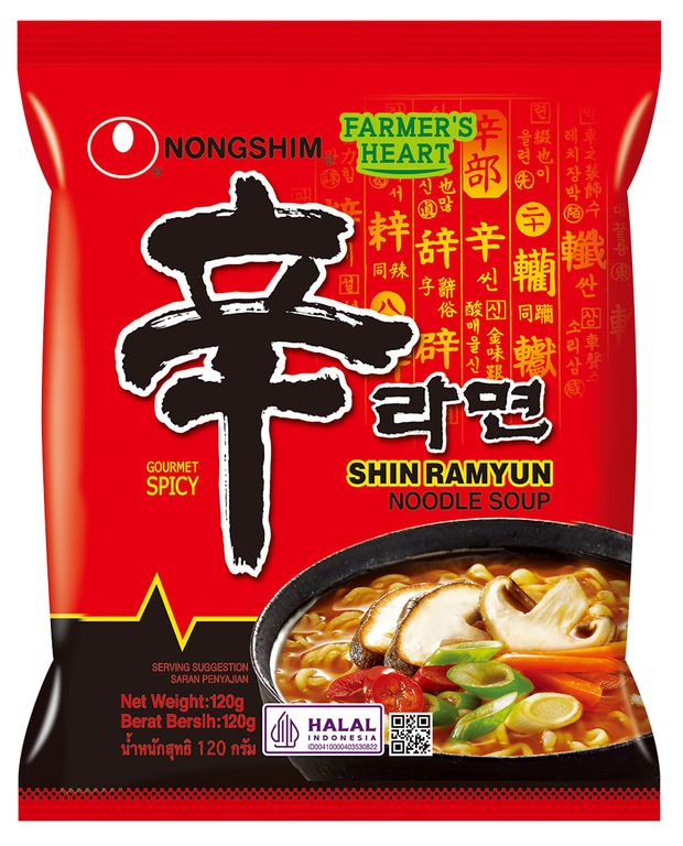 Лапша быстрого приготовления Nongshim Шин Рамен пачка 120г 129₽